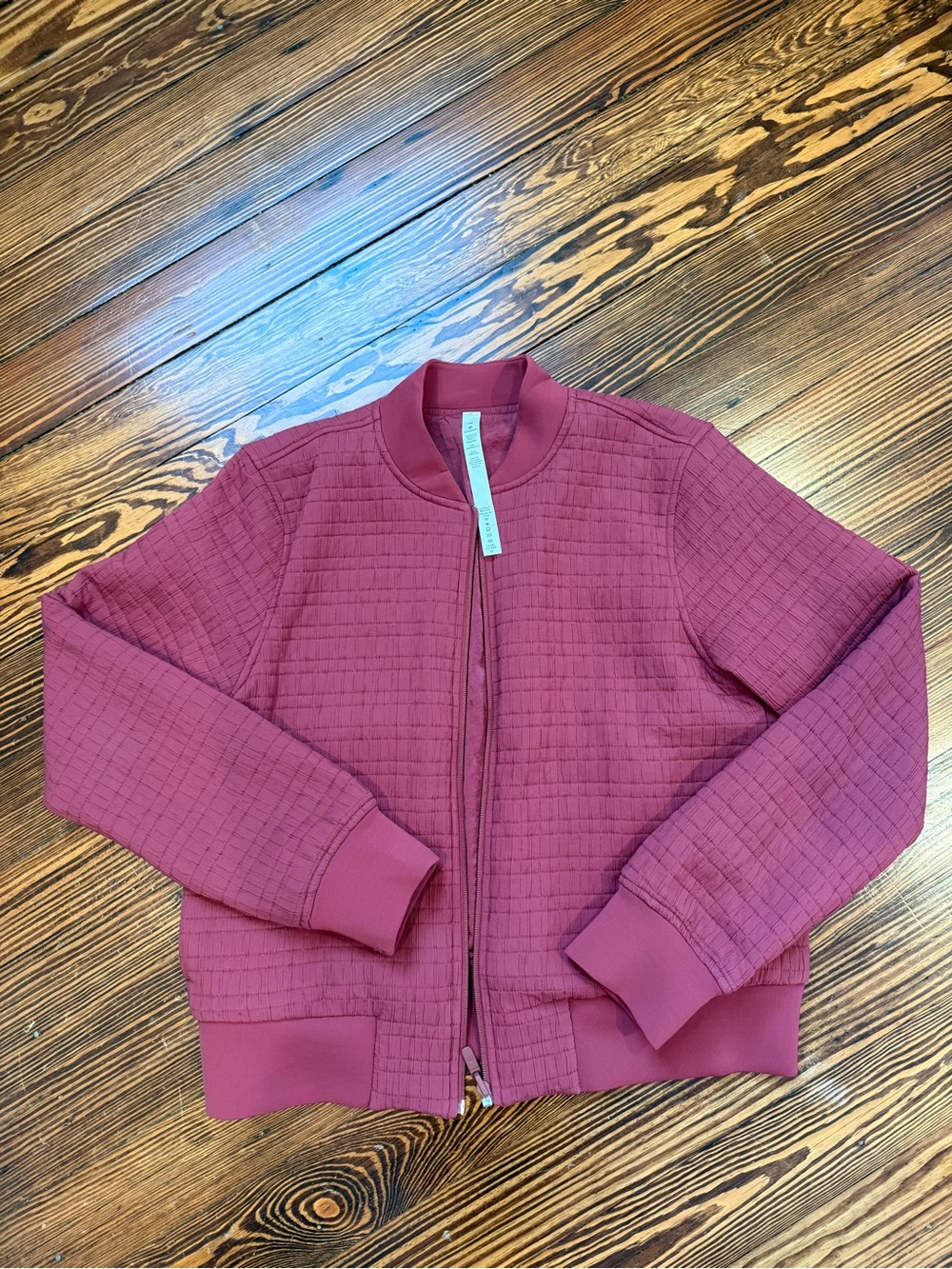 lululemon athletica Quilted Bomber Jacket in Dusty Rose